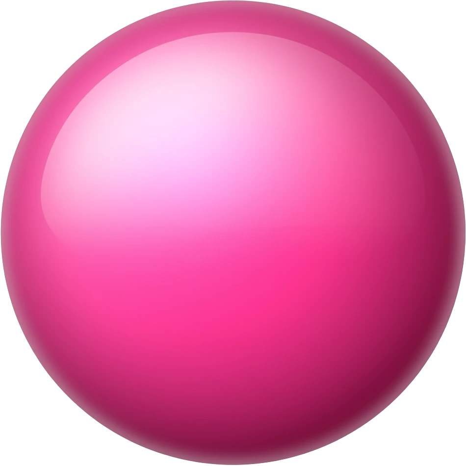hot pink shiny sphere emoji