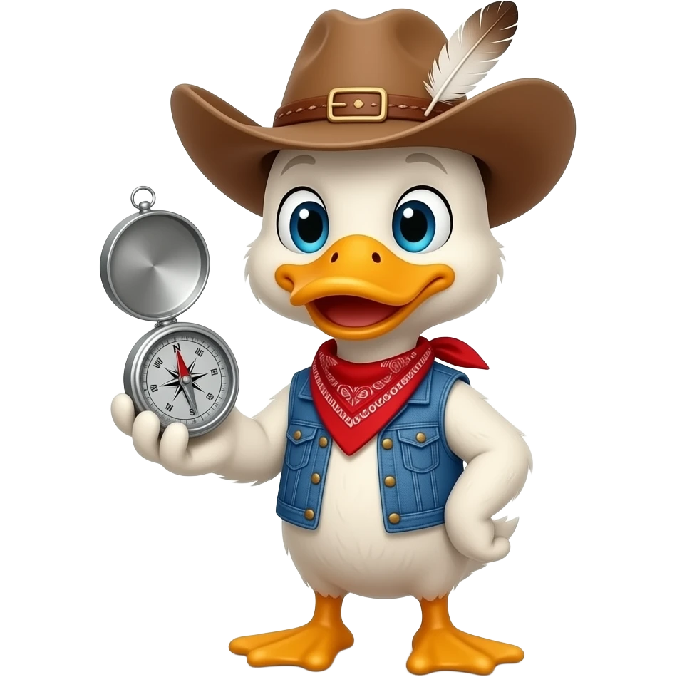 Cowboy Duck emoji
