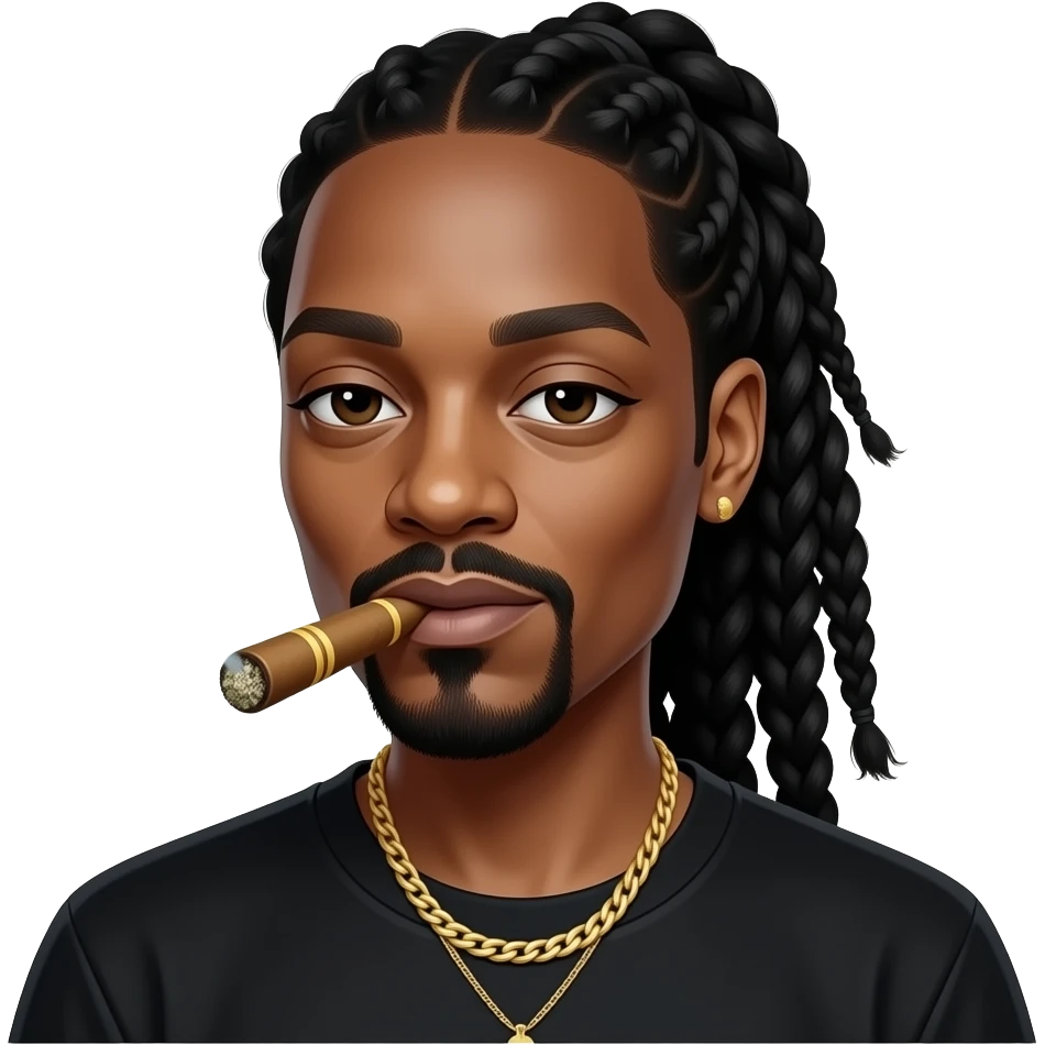 stoner girl emoji blunt weed black snoop emoji