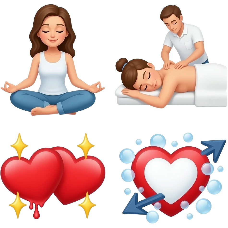 🧘🏼‍♀️💆🏼‍♀️✨💗🤍🫠💘🫧 emoji