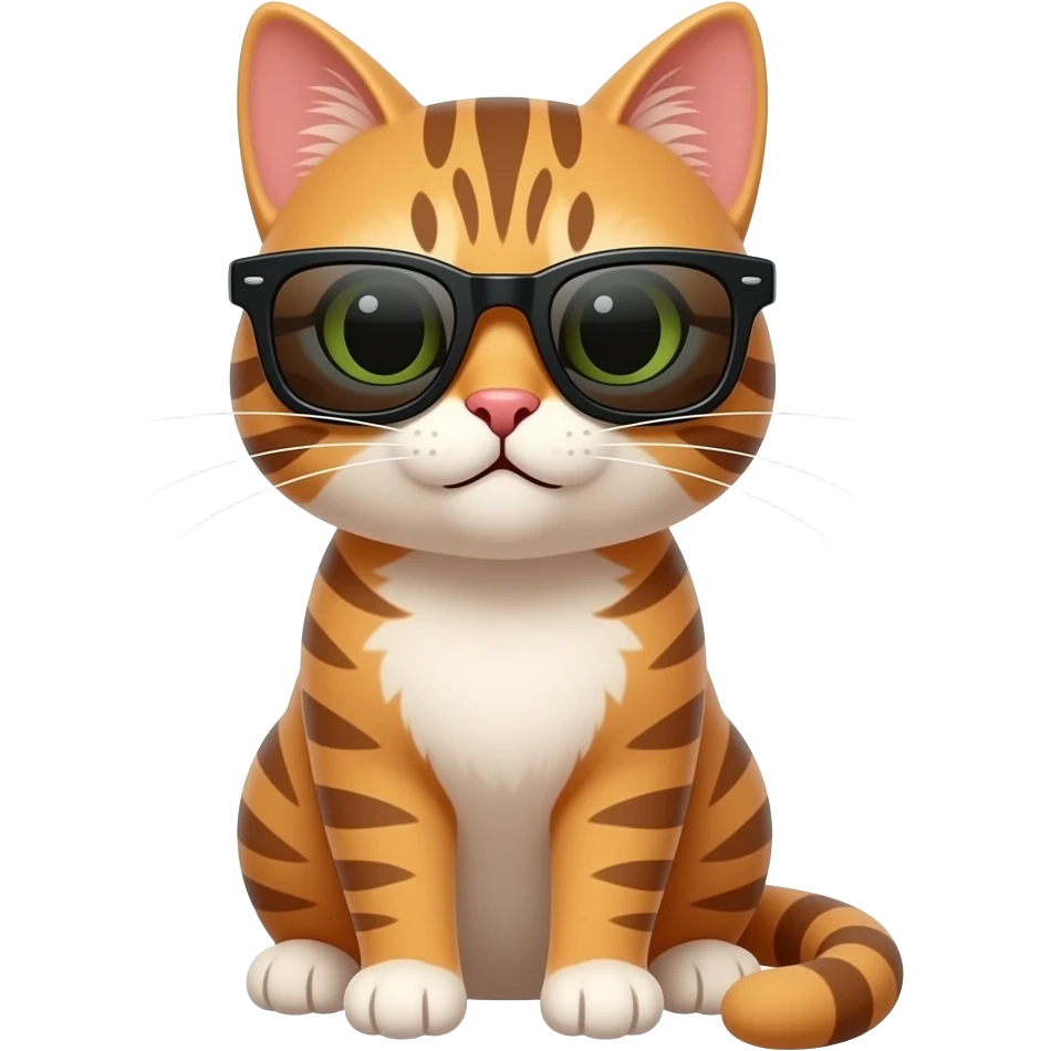 Cat wearing sunglasses emoji