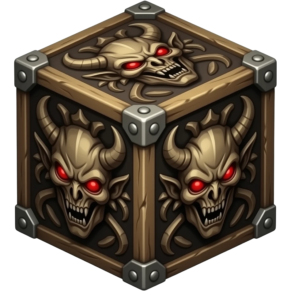 Hellraiser Puzzle Box, cube, emoji