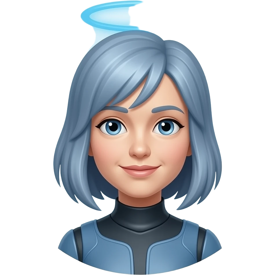 cortana hologram halo head emoji