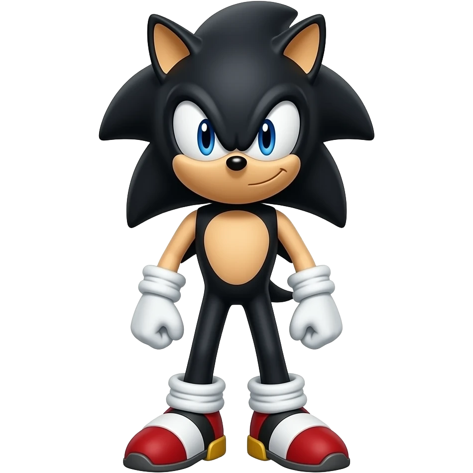 Black sonic emoji