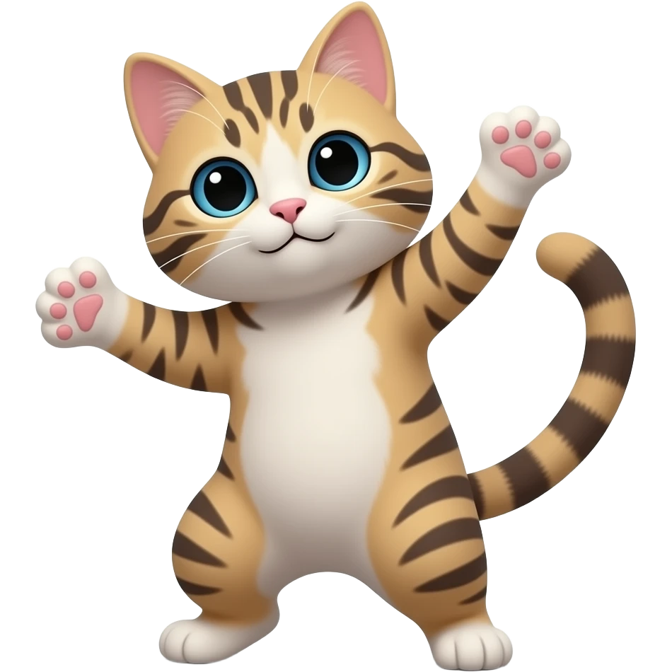 Cat dancing emoji