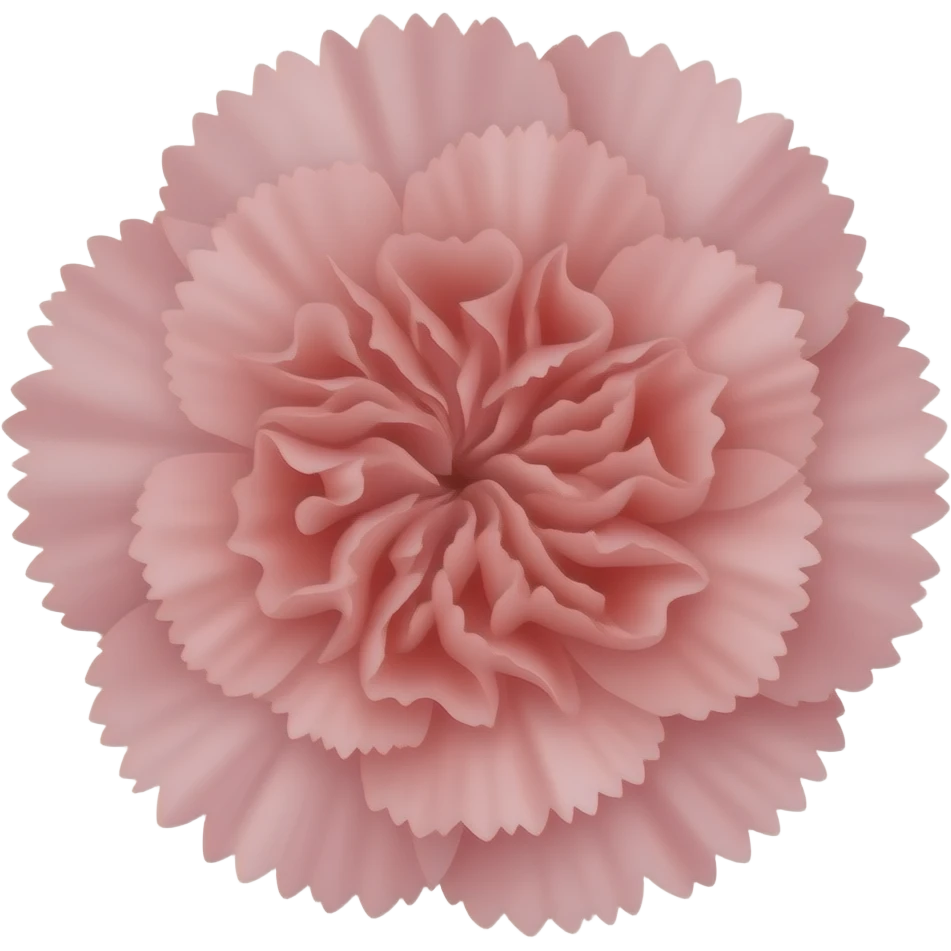 A  Pink Carnation with no stem or leaves. emoji