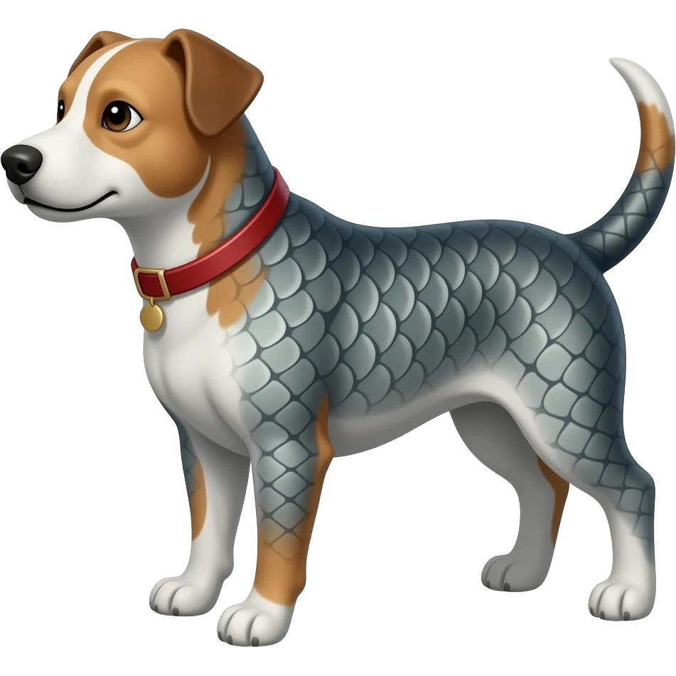 Can you make a cross between a dog and a fish emoji
