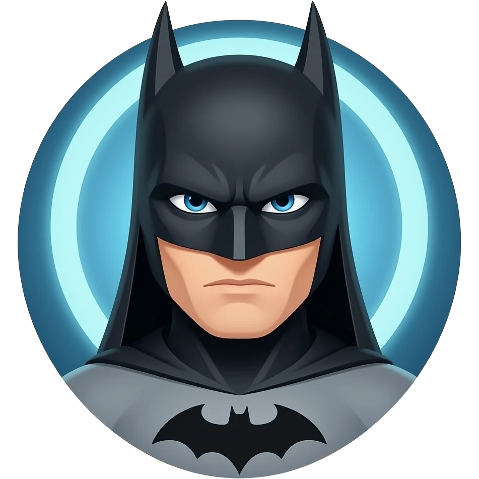 Batman with aura emoji