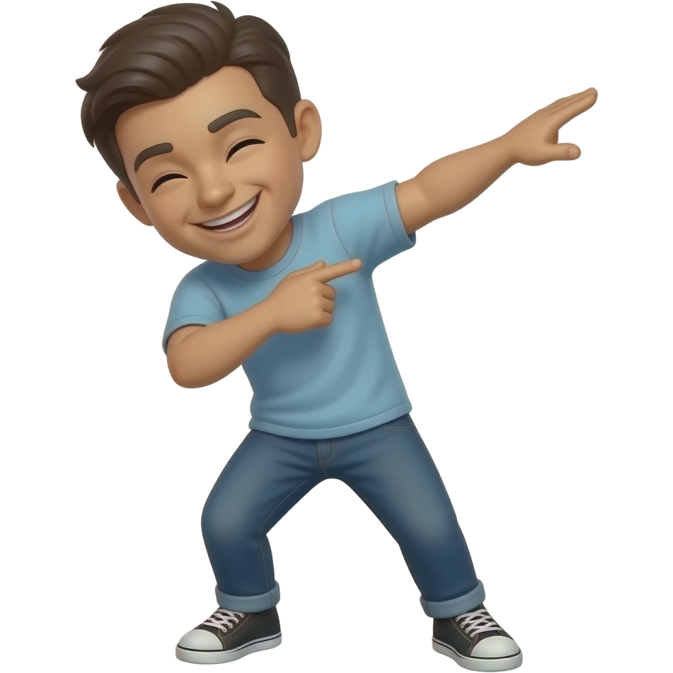 Dab smile emoji