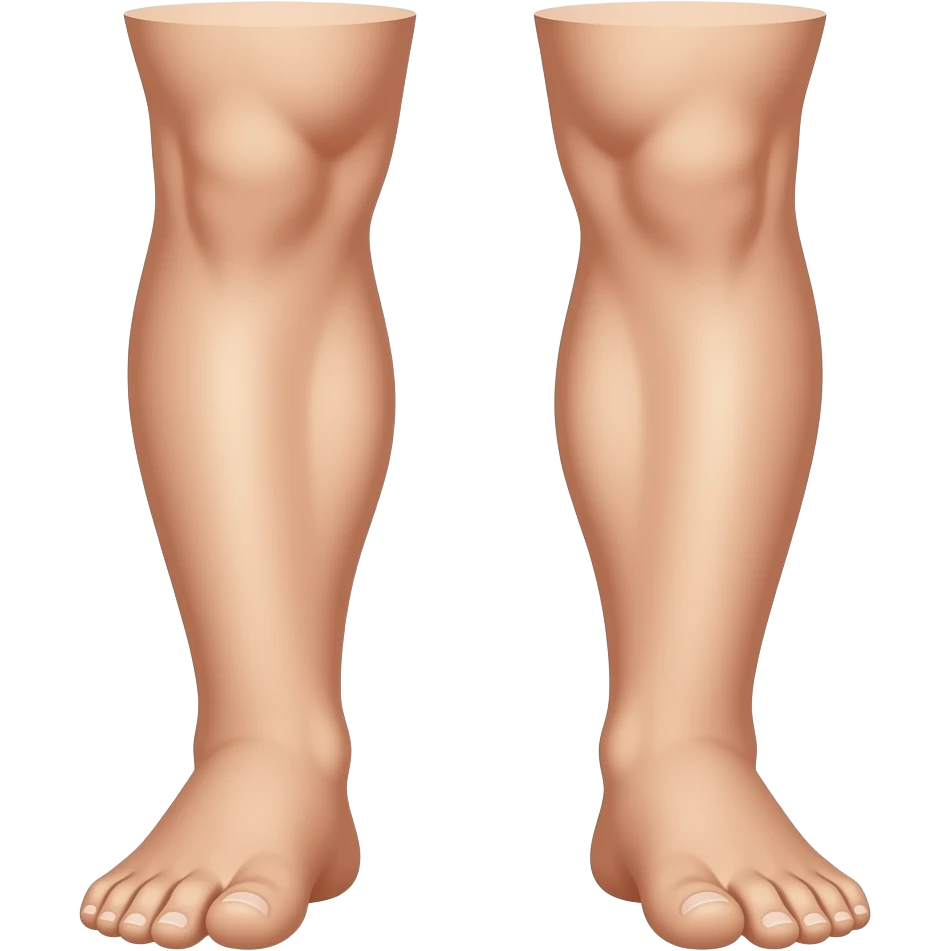 Pernas flexionadas 90° emoji