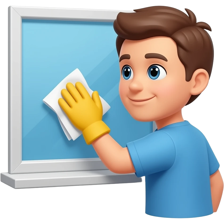 Clean window outside emoji