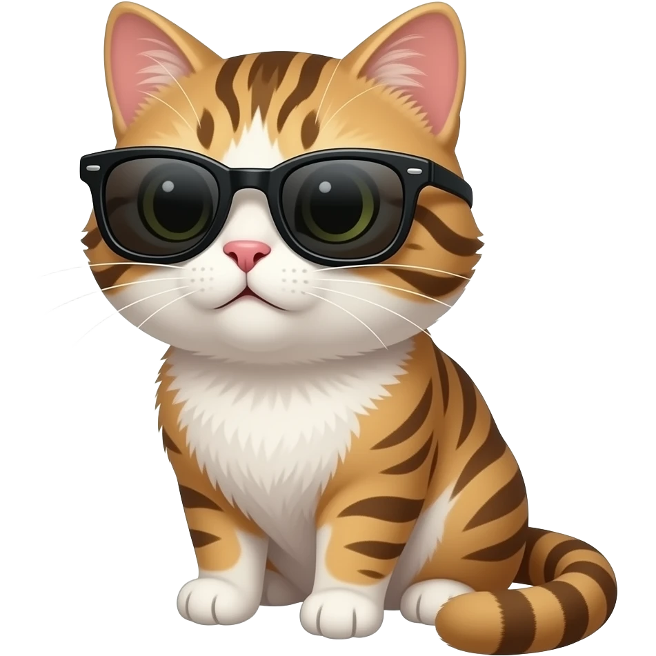Cat wearing sunglasses emoji