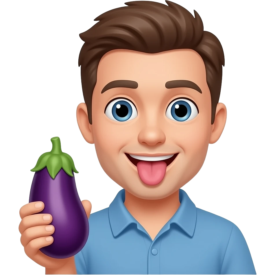 😛🍆 emoji