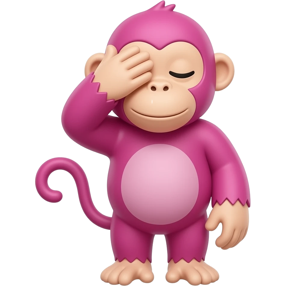 🙈 this emoji large create pink color same to same emoji