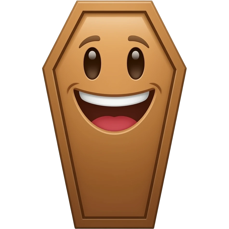 Ataúd risueño emoji