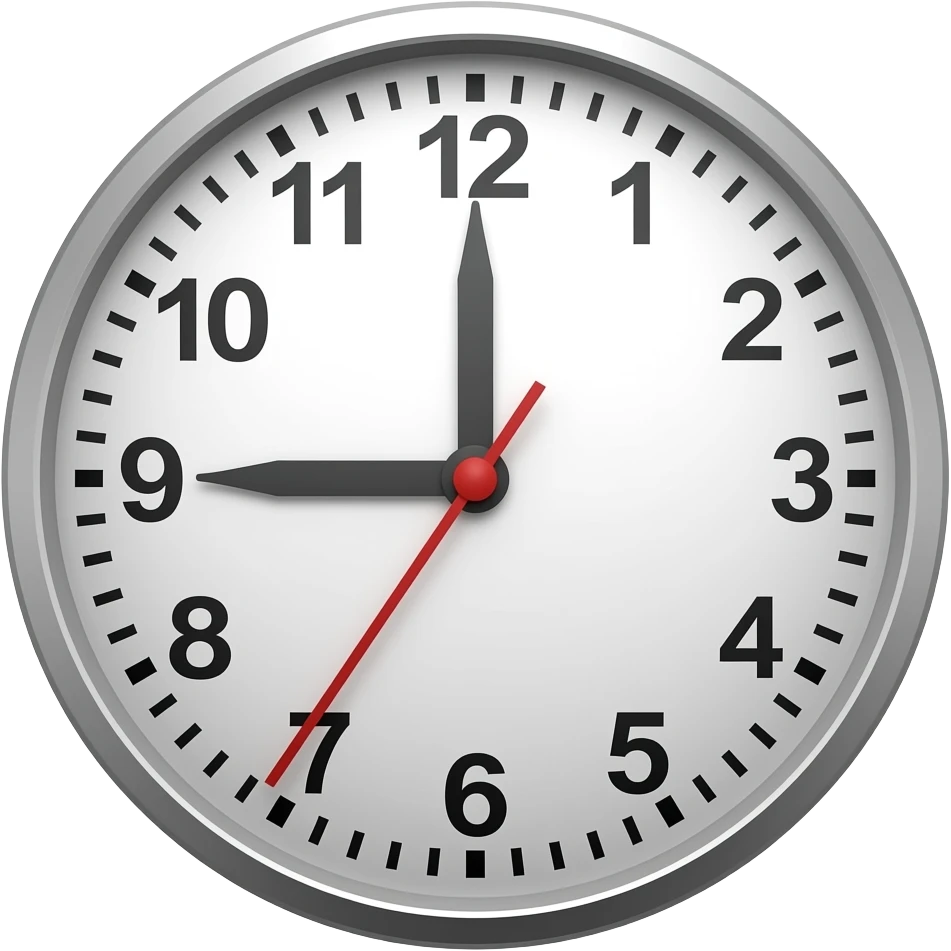 nine o'clock emoji
