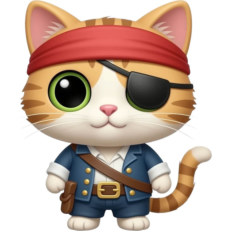 pirate cat emoji