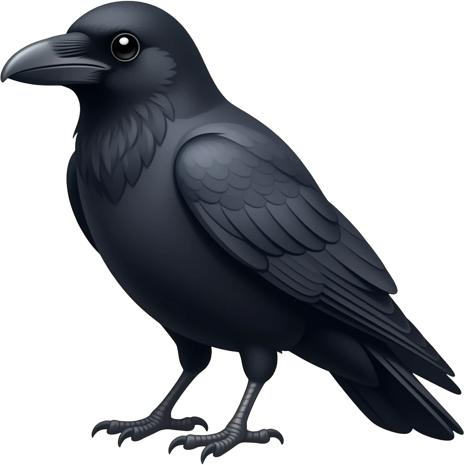 Crow emoji