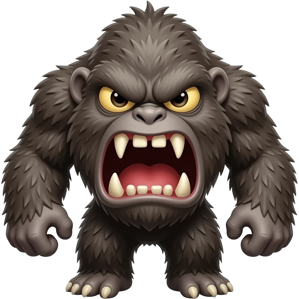 Angry monster emoji