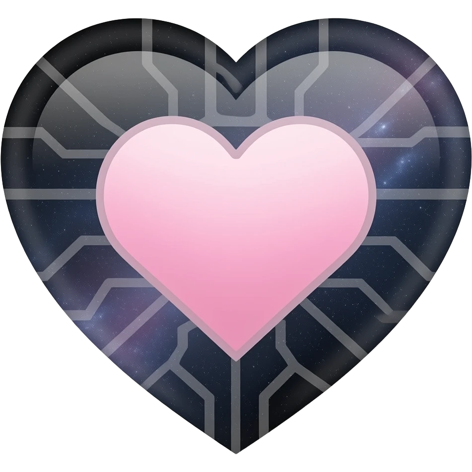 heart, light pink and light grey, cosmos, space, technology, minimalism, simple emoji