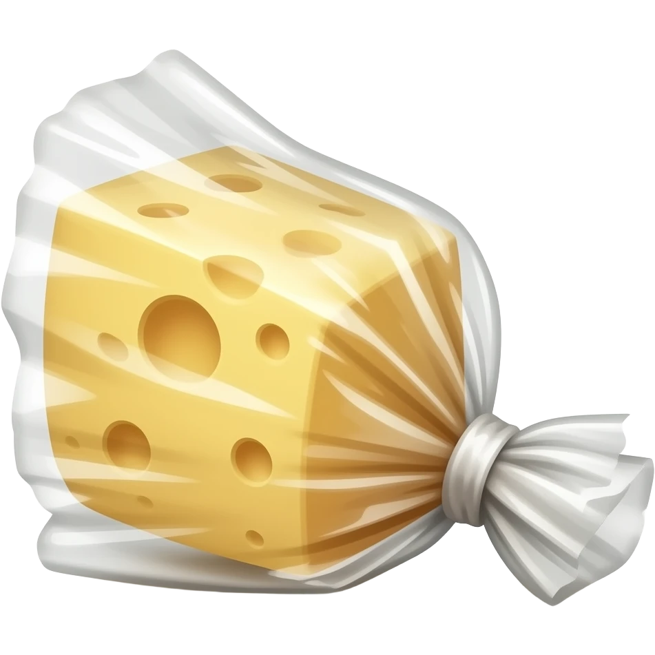cheese string in wrapper emoji