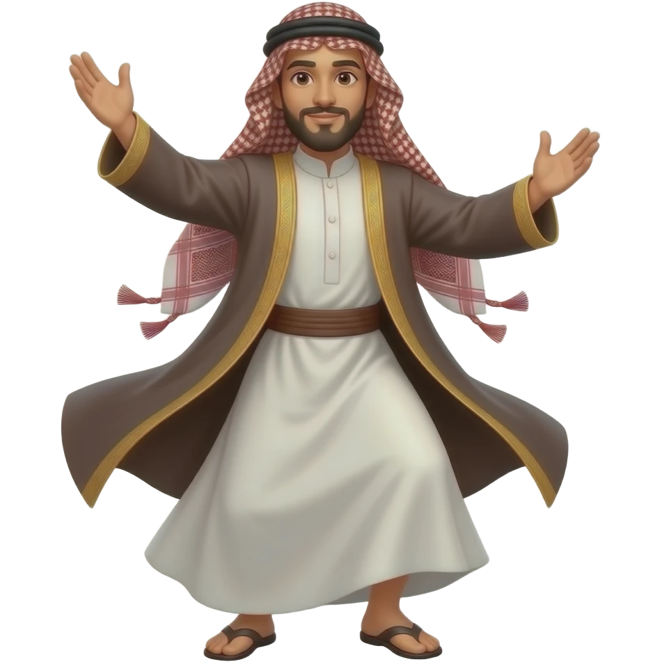 arab man dancing emoji