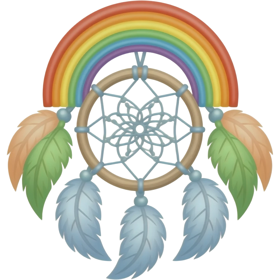Rainbow dreamcatcher emoji