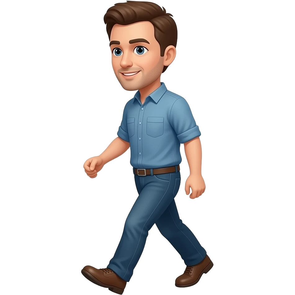 a manwalking emoji