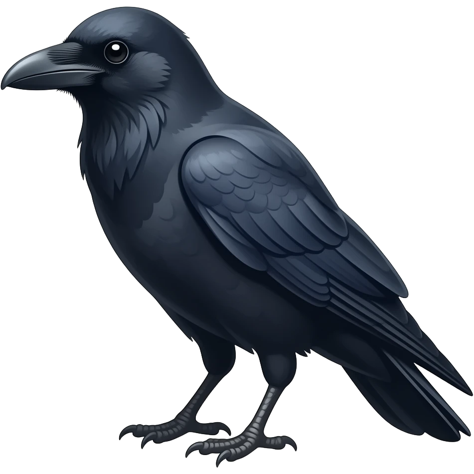 Crow emoji