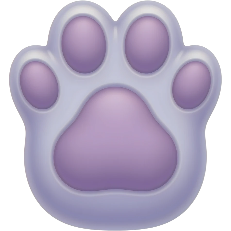 лапка котика лавандовая emoji