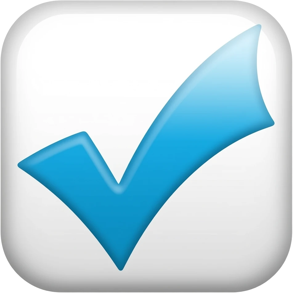 Small Blue tick emoji