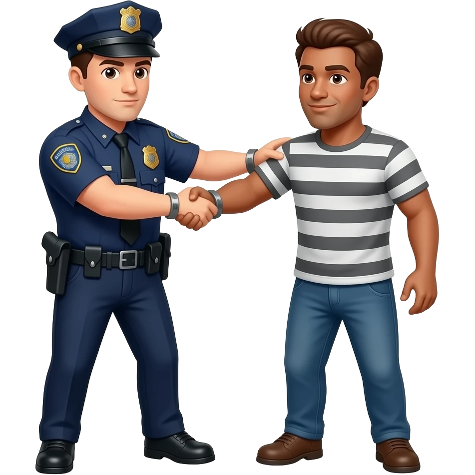 arrestar a un criminal emoji