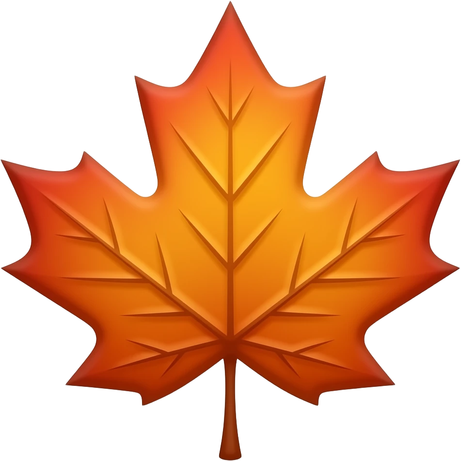 Maple leaf emoji