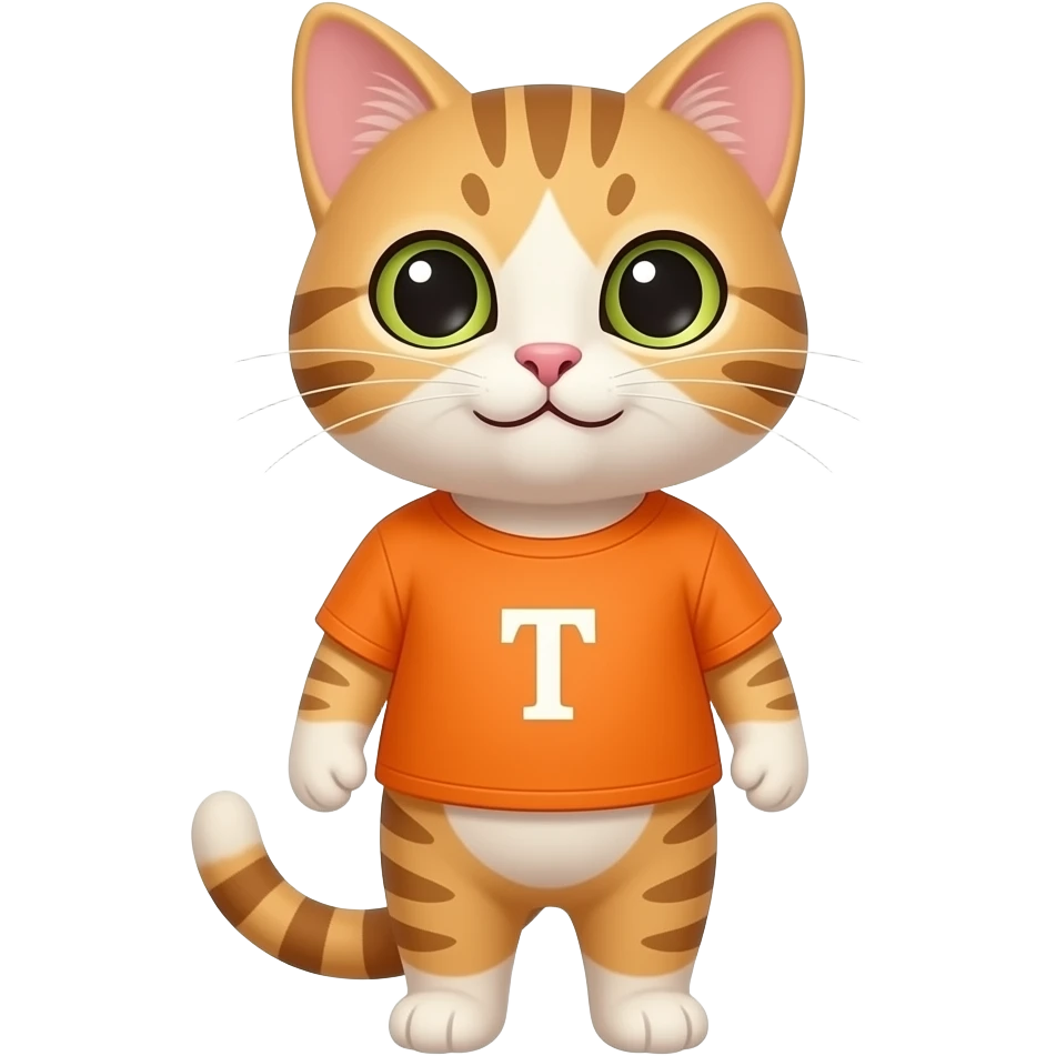 orange tshirt cat emoji