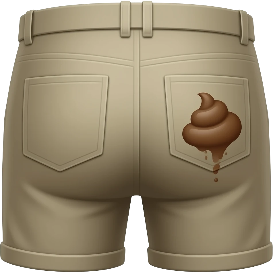 pants with poop on butt emoji