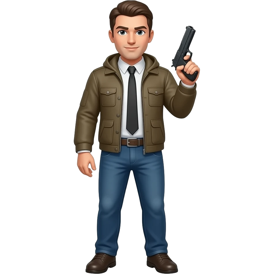 Using a gun emoji