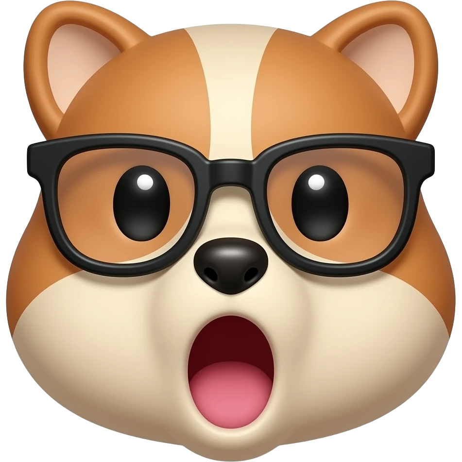 Je veux huggy dans poppy plaitaim avec des lunettes et sa bouche ouverte emoji