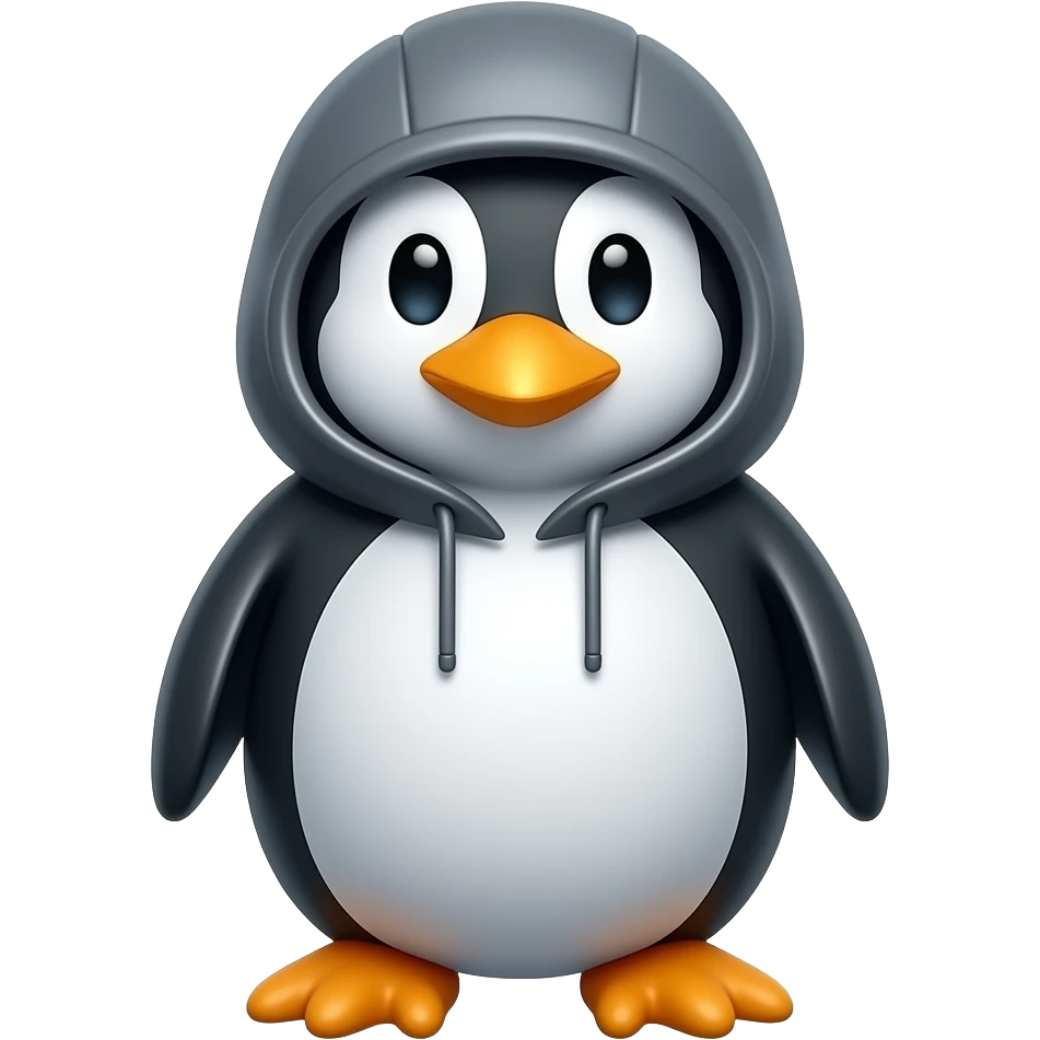 piguin hacker emoji