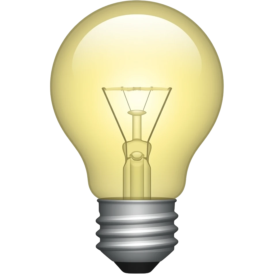 bulb emoji