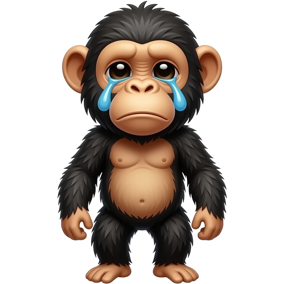chimpanche llorando emoji