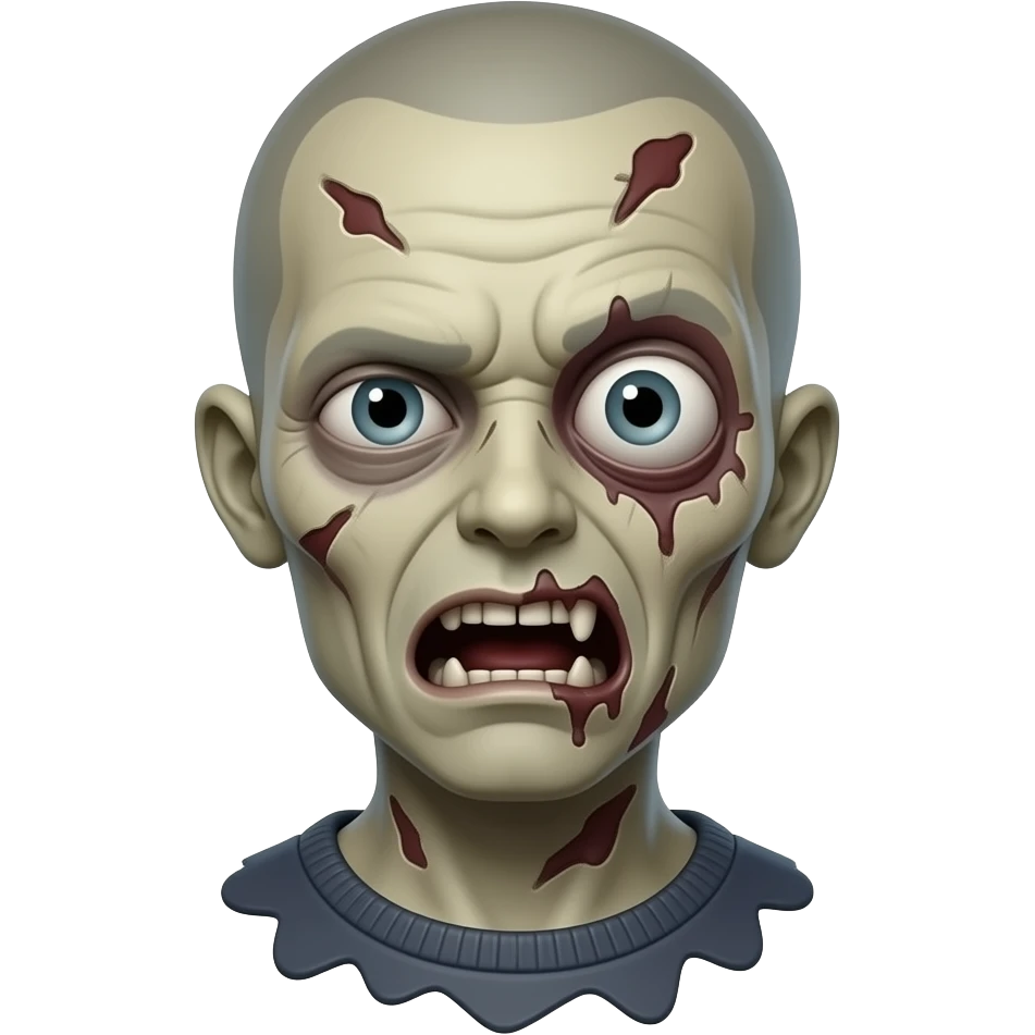 zombie pale skin emoji