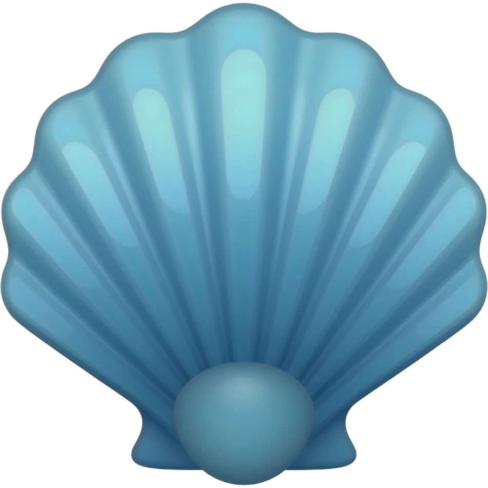 blue seashell emoji