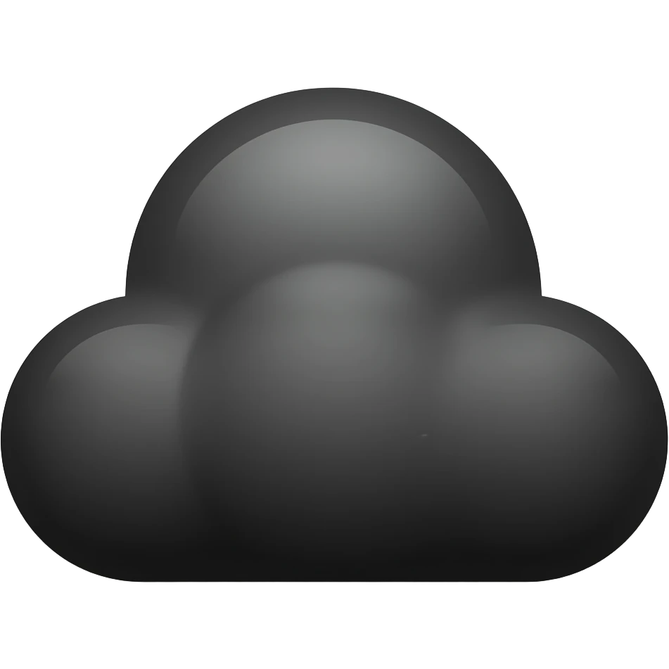 black cloud emoji