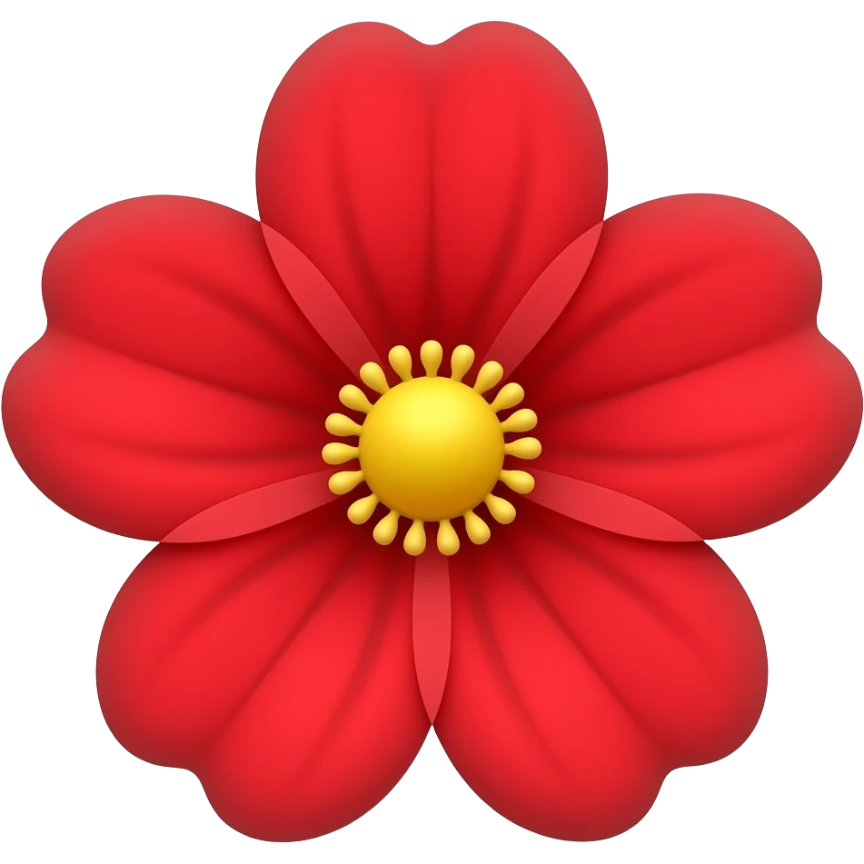 red flower emoji