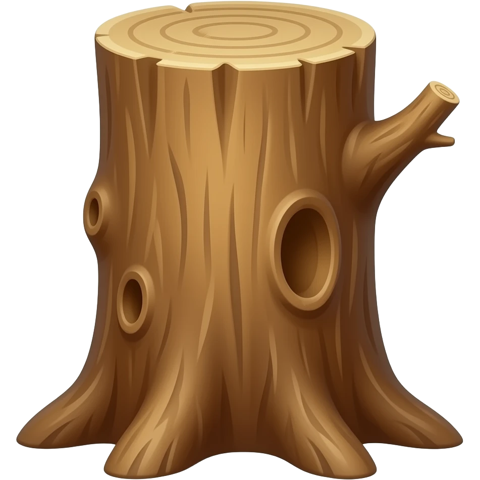 Tree trunk emoji