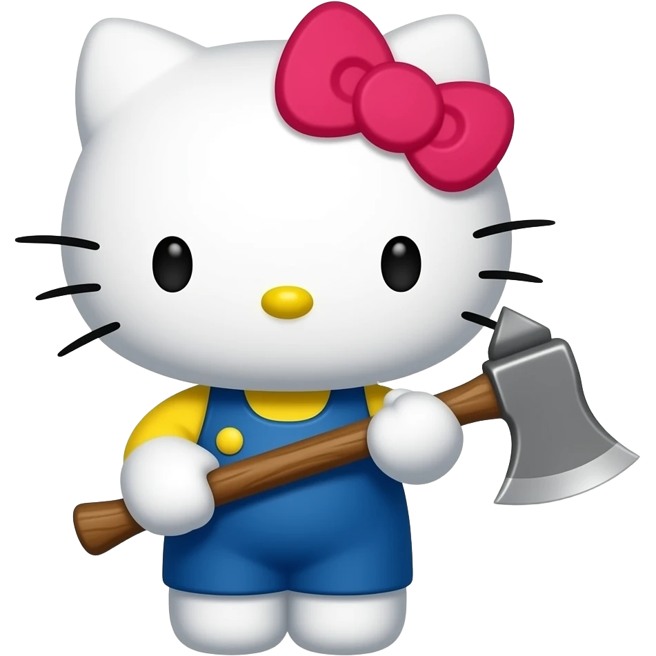 Hello kitty axe emoji
