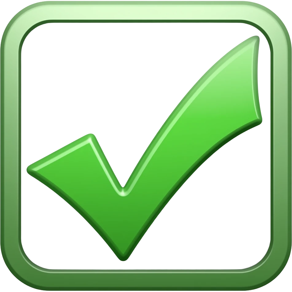 checkmark emoji