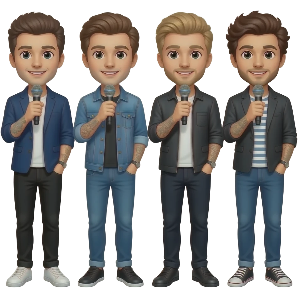mic semua personil one direction emoji