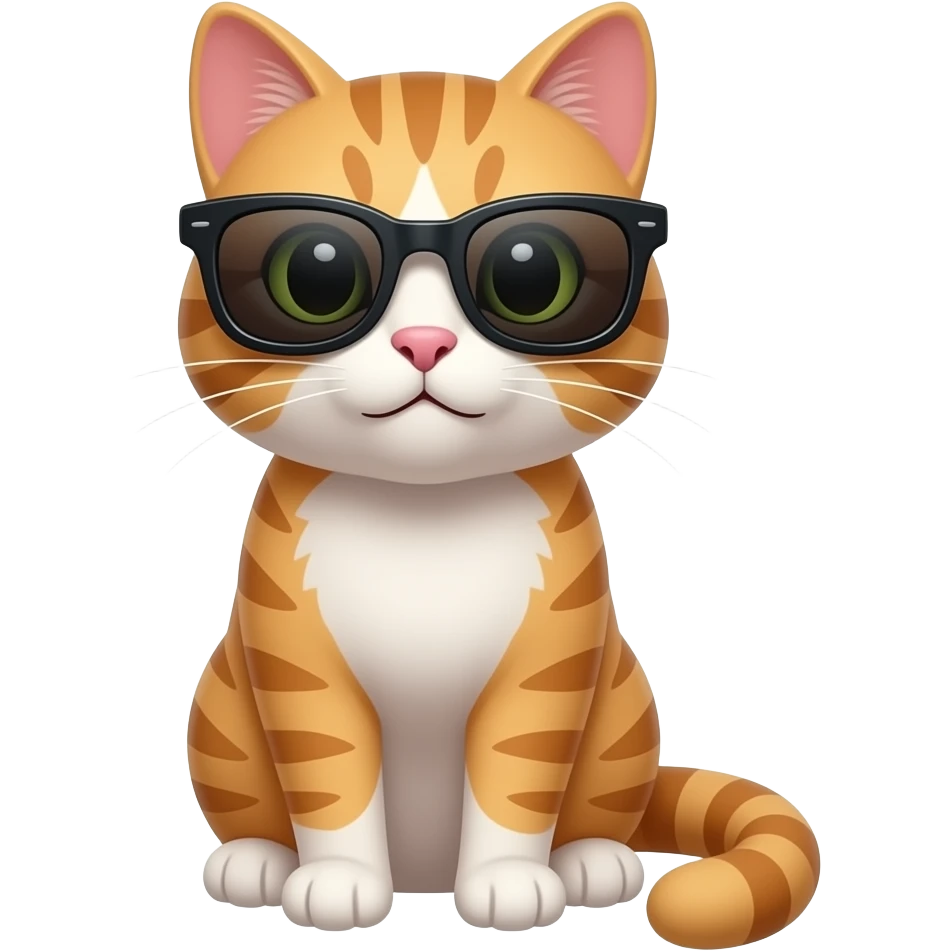 Cat wearing sunglasses emoji