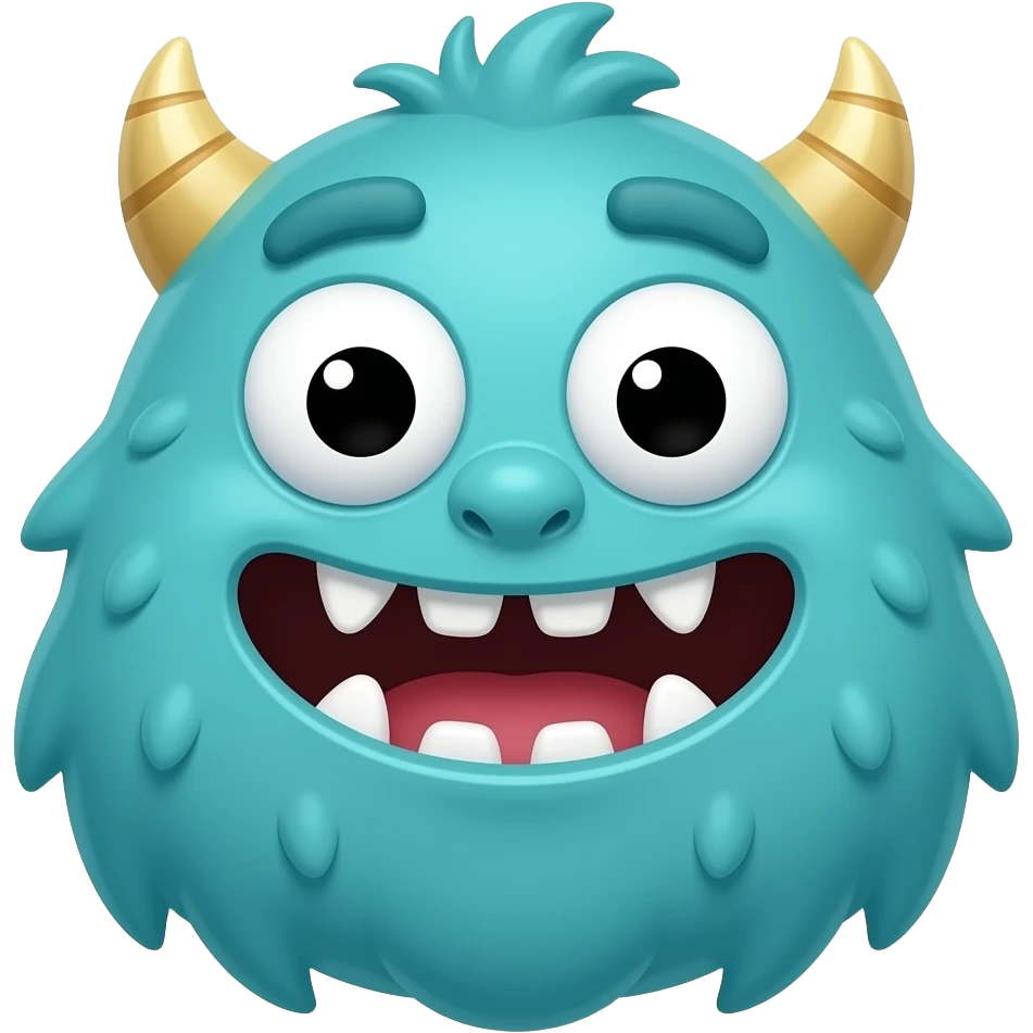 cartoon monster who loves sports emoji